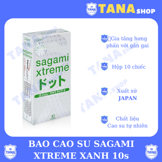 Bao cao su Sagami Xtreme xanh 10s - hộp 10 cái giá sỉ
