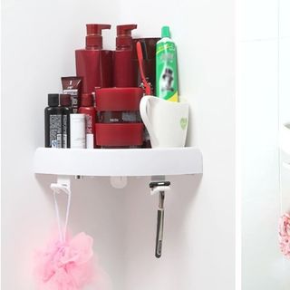 KỆ NHÀ TẮM SNAP UP SIÊU CHẮC KHÔNG CẦN KHOAN TƯỜNG