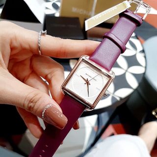 ĐỒNG HỒ MICHAL KORS NỮ DÂY DA - TÍM
