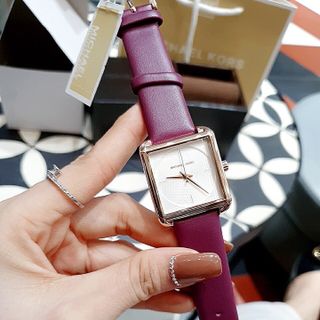 ĐỒNG HỒ MICHAL KORS NỮ DÂY DA - TÍM