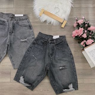 Quàn short ngố ảnh thật xám rách