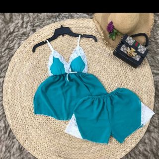 Siêu sỉ _ bộ ngủ voan quần đùi 2