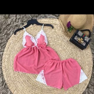 Siêu sỉ _ bộ ngủ voan quần đùi 2