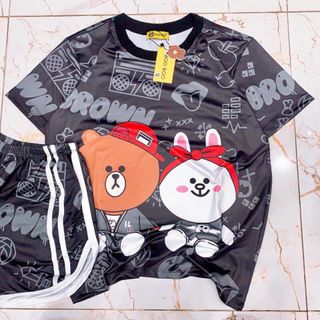 Đồ bộ Pijama thun 3D hoạt hình siêu đáng yêu