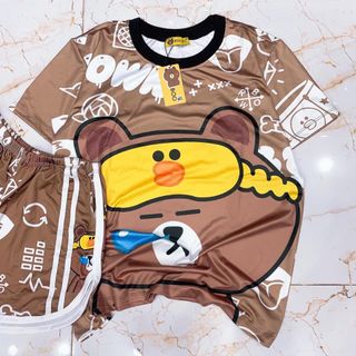 Đồ bộ Pijama thun 3D hoạt hình siêu đáng yêu