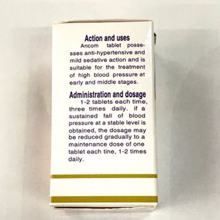Ancom tablets hạ huyết áp