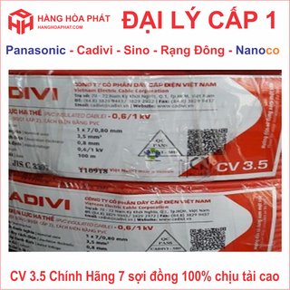 Dây điện đơn Cadivi 3.5 cuộn dây dài 100 mét cadivi 3.5 dây điện giá rẻ nhất thị trường