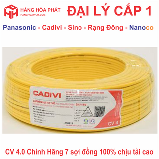 Dây điện đơn Cadivi 4.0 cuộn dây dài 100 mét cadivi 4.0