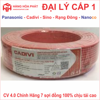 Dây điện đơn Cadivi 4.0 cuộn dây dài 100 mét cadivi 4.0