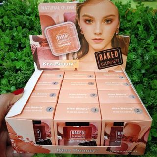 Má hồng bắt sáng Baked Kiss Beauty hộp vuông