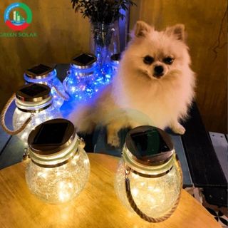 ĐÈN TRANG TRÍ LỌ THỦY TINH DÙNG NĂNG LƯỢNG MẶT TRỜI - SÁNG TỰ ĐỘNG KHÔNG CẦN DÙNG ĐIỆN