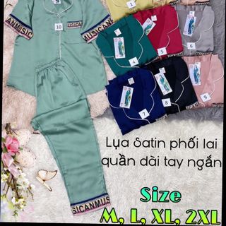 BỘ SATIN LỤA TAY NGẮN BIGSIZE