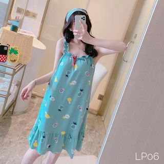 VÁY NGỦ HỌA TIẾT NHIỀU MÀU