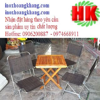 Ghế xếp cafe inox giá sỉ