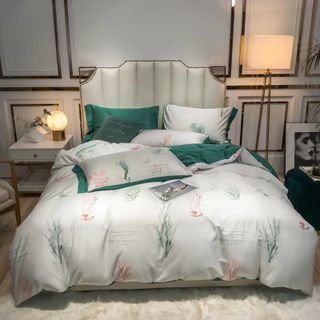 Bộ Chăn Ga Gối Tencel Họa Tiết giá sỉ