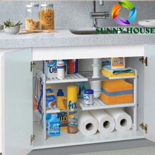 [ ] Kệ gầm bếp đa năng INOX 304, kệ đựng dụng cụ nhà bếp - Sunny House