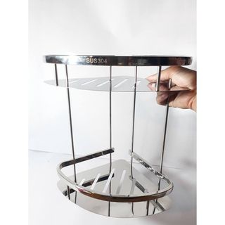 Kệ góc 2 tầng inox 304
