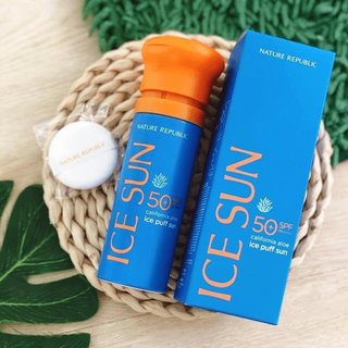 Kem Chống Nắng Ice Sun California Aloe Ice Puff Sun Xanh 100ml giá sỉ