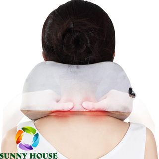 [ ] Gối massage đa năng chữ U, gối massage cổ vai gáy - Sunny House