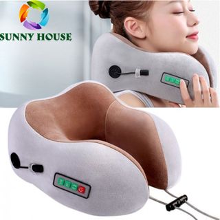 [ ] Gối massage đa năng chữ U, gối massage cổ vai gáy - Sunny House