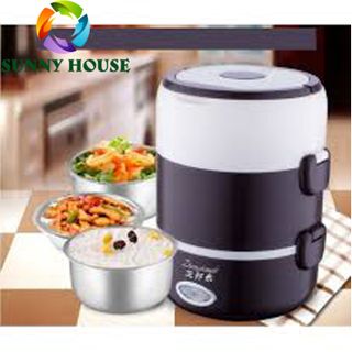 [ ] Hộp cơm cắm điện 3 tầng, hộp cơm 3 tầng giữ nhiệt - Sunny House