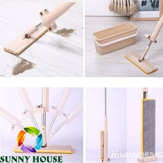 [ ] Cây lau nhà thông minh, cây lau nhà tự vắt, chổi lau sàn - Sunny House