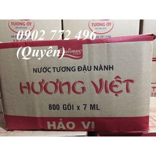 Thùng nước tương gói nhỏ 7ml Hương Việt Cholimex