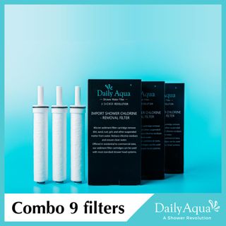 Bộ Đầu Lọc Nước Vòi Sen Daily Aqua 3 hộp lọc/ 1 set