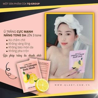 ủ trắng chanh siêu trắng nhanh (Q-lady) hộp 3 gói ủ