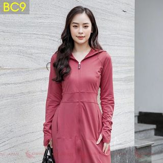 Áo váy chống nắng liền thân