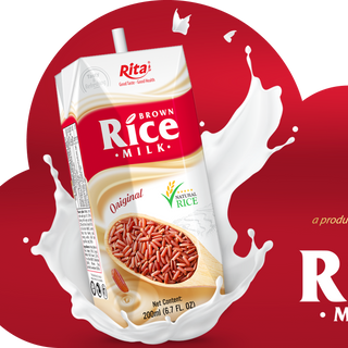 Thùng sữa gạo lứt 200ml hộp giấy 24 hộp Rita