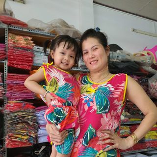 Set bộ mặc nhà mẹ và bé siêu xinh