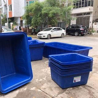 Thùng nhựa chữ nhật trồng rau 100 lít giá rẻ giao toàn quốc