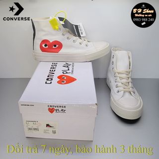 Giày CV CDG trái tim rep. cổ cao nữ . Giày bata, canvas, vải.