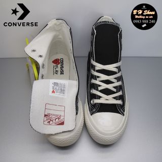 Giày CV CDG trái tim rep. cổ cao nữ . Giày bata, canvas, vải.