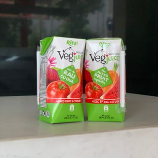 Nước ép rau củ 200ml hộp giấy thơm ngon tiện dụng