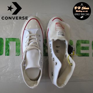 Giày CV rep. 1970s cổ cao cao cấp mũi bóng đầy đủ tem hộp. Giày CV, con, bata, canvas, vải.
