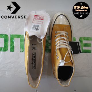 Giày CV rep. 1970s cổ cao cao cấp mũi bóng đầy đủ tem hộp. Giày CV, con, bata, canvas, vải.