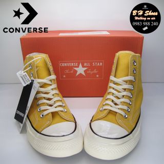 Giày CV rep. 1970s cổ cao cao cấp mũi bóng đầy đủ tem hộp. Giày CV, con, bata, canvas, vải.