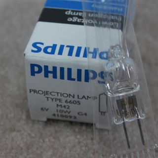 Bóng đèn sinh hiển vi 6V 10W G4 bóng tim ngang.