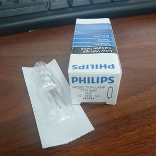 Bóng đèn sinh hiển vi 6V 10W G4 bóng tim ngang.