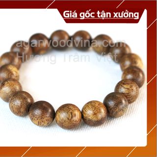 Vòng tay trầm hương tốc tự nhiên hạt tròn 12mm - 14mm- 16 mm