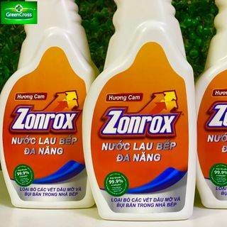 LAU BẾP ĐA NĂNG DIỆT KHUẨN ZONROX APKC HƯƠNG CAM - can 5L