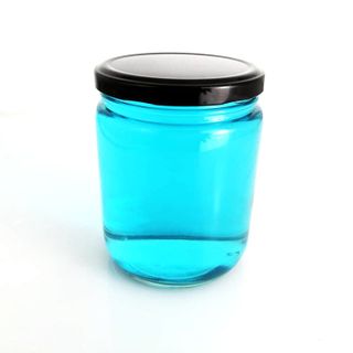 Hũ  thủy tinh dáng tròn nắp thiếc 480ml