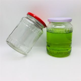 Hũ Thủy Tinh Dáng Tròn Sần 720ML
