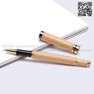 BÚT GỖ KHOEN VÀNG NẮP ĐẬY CAO CẤP