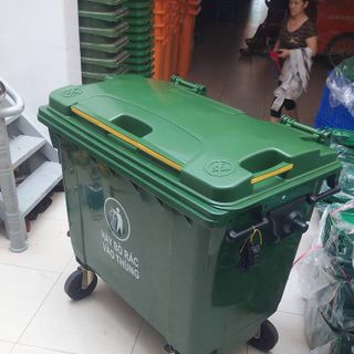 Thùng rác đô thị 660 lít có 4 bánh xe giá rẻ