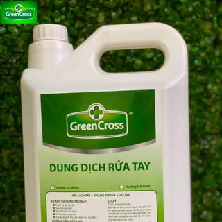 DUNG DỊCH RỬA TAY GREEN CROSS HƯƠNG TRÀ XANH - can 5L