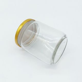 Hũ  thủy tinh dáng tròn nắp thiếc 240ml - 350ml