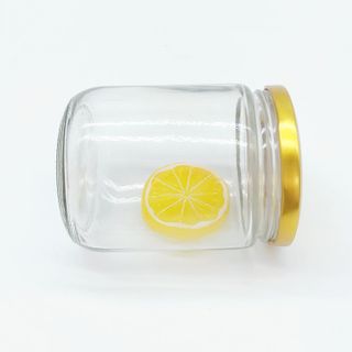 Hũ  thủy tinh dáng tròn nắp thiếc 240ml - 350ml
